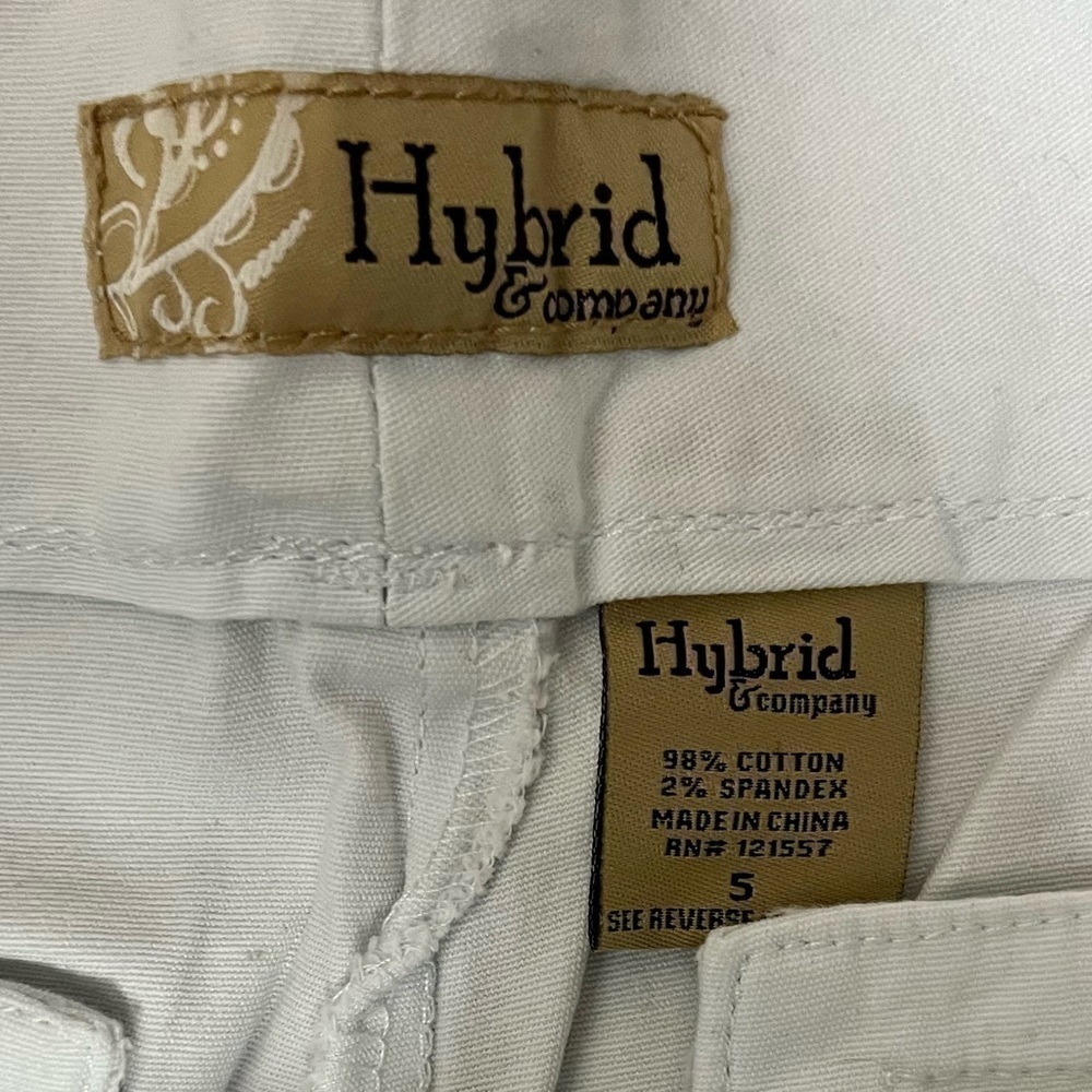 Y2K Hybrid & Company White Cropped Jeans 5 - Picture 3 of 5